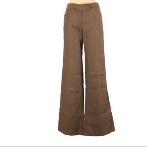 DIane Von Furstenberg linen wide leg pants